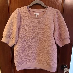 Nine West, Pink, Size Medium Quilted Shirt